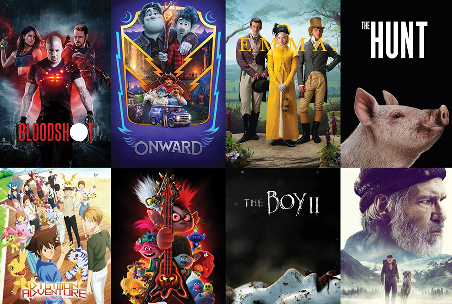 A screenshot of the website showing upcoming movies in Sweden